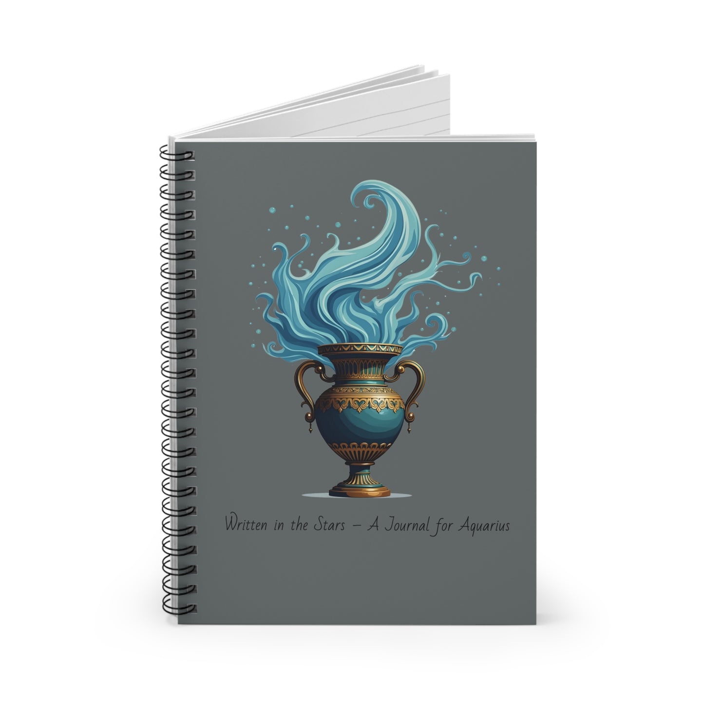 Aquarius Notebook - Written in the Stars Journal