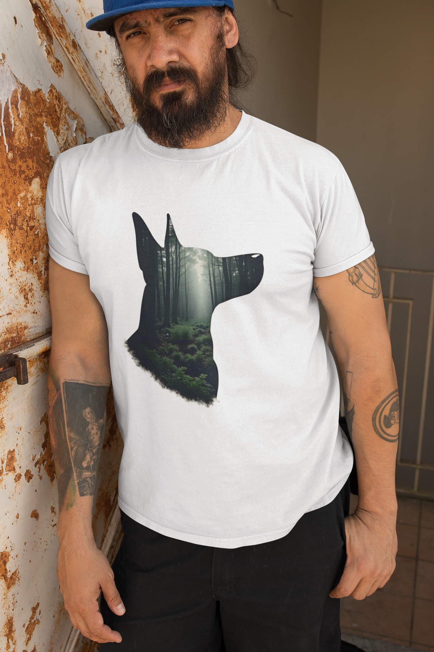 Mystical Forest Dog Men's T-Shirt