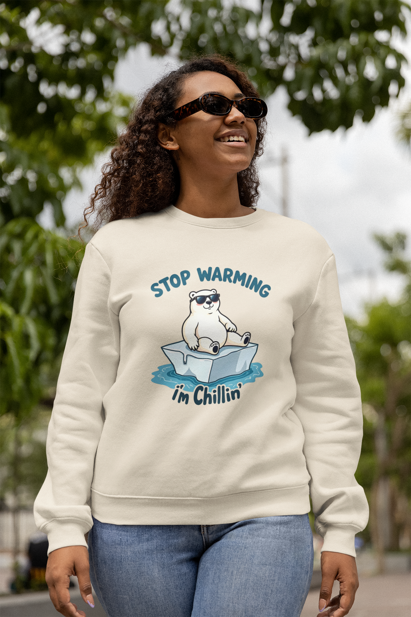 Stop Warming Girl - Women's Sweatshirt