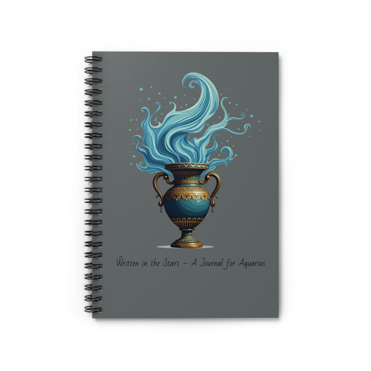 Aquarius Notebook - Written in the Stars Journal