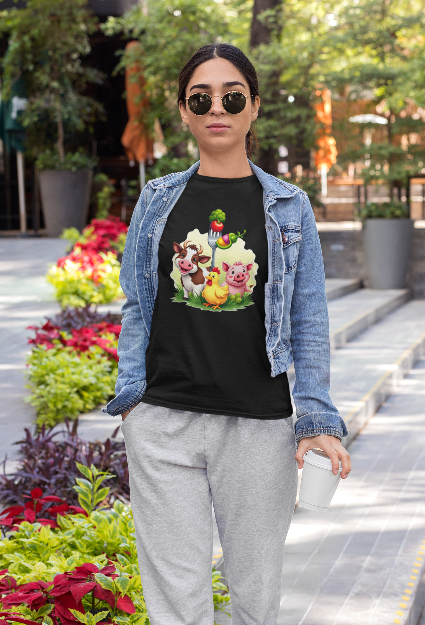 Funny and Cute Animals Women's T-shirt