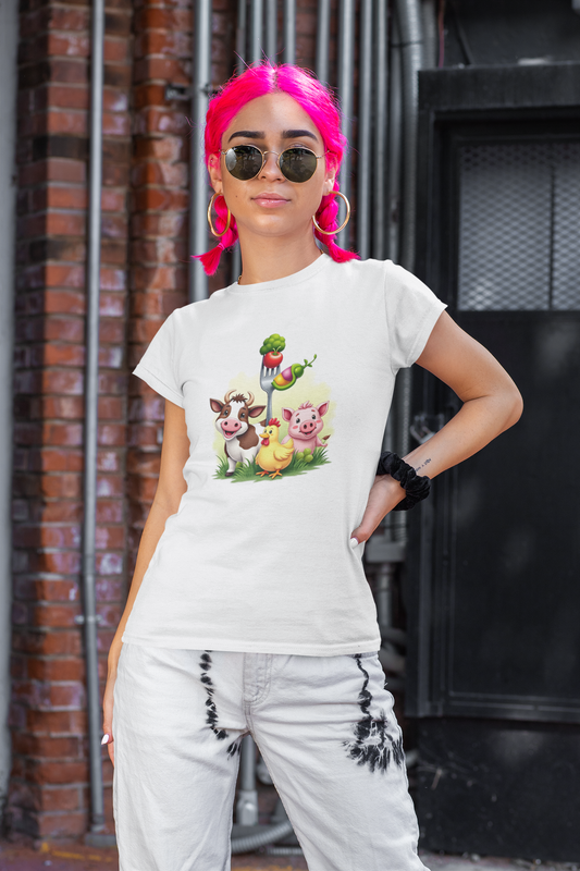 Funny and Cute Animals Women's T-shirt
