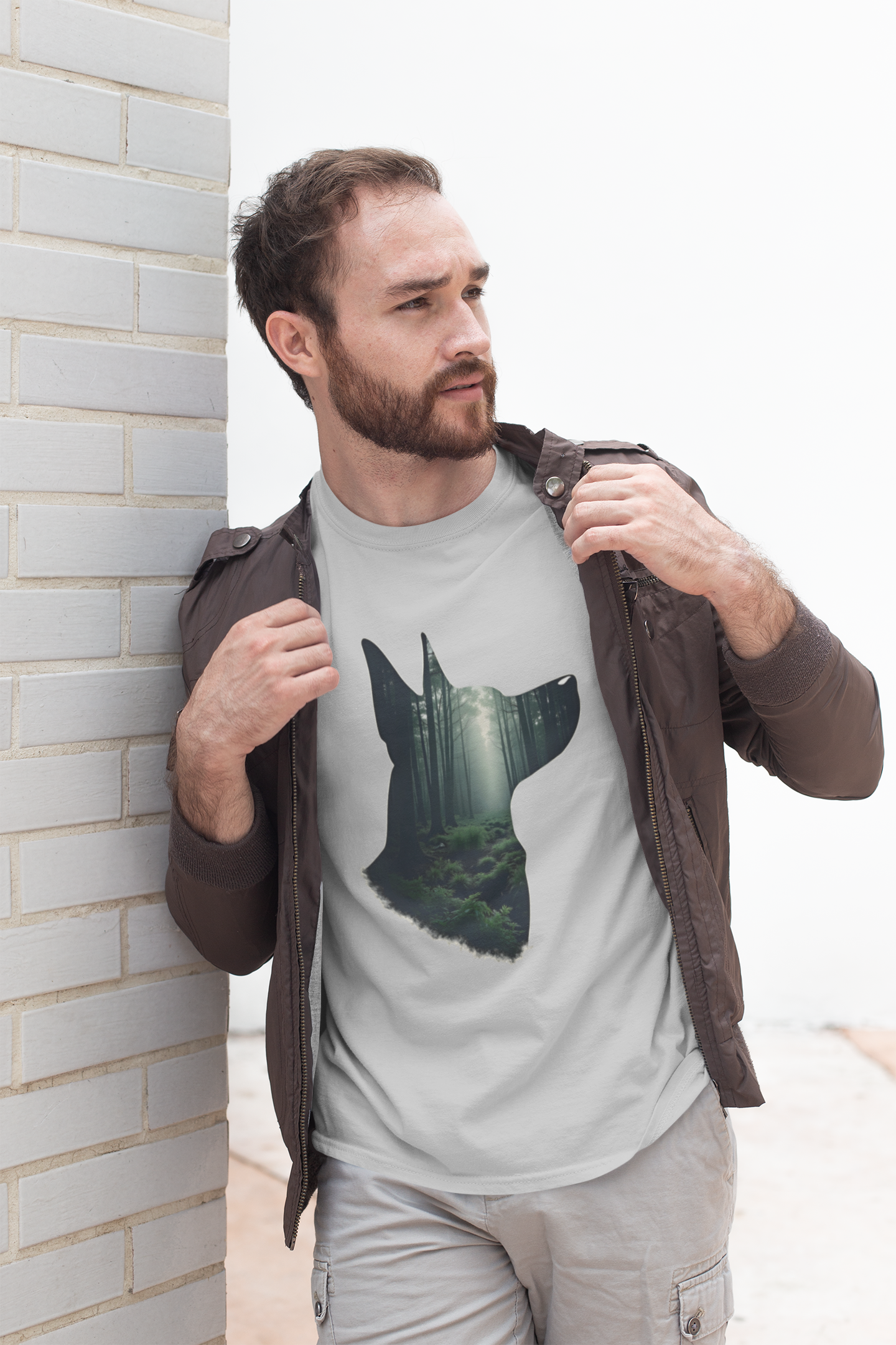 Mystical Forest Dog Men's T-Shirt