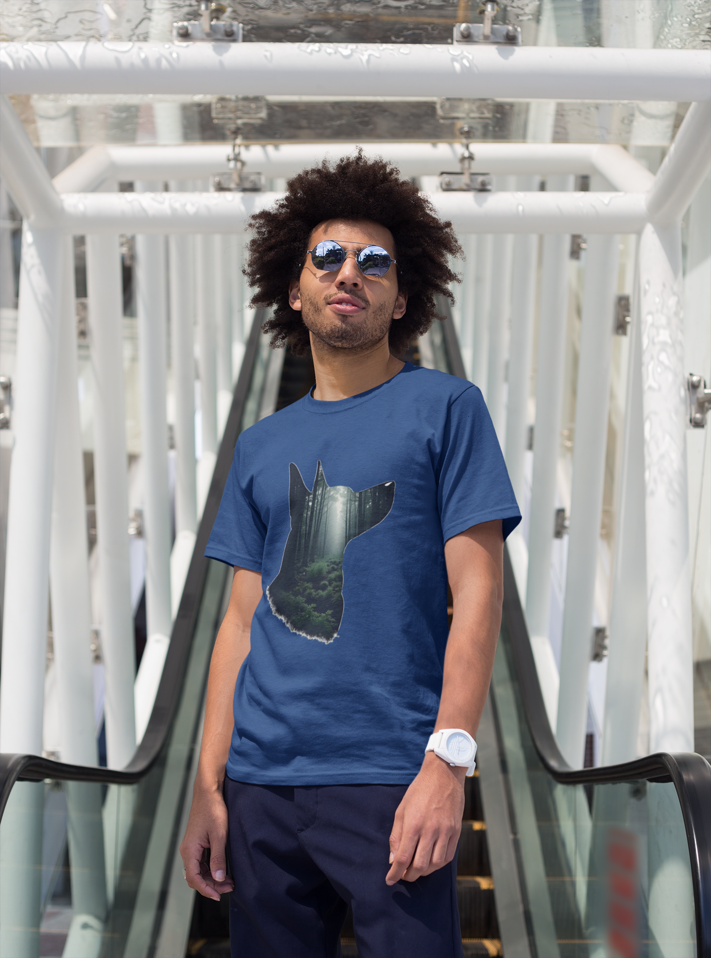Mystical Forest Dog Men's T-Shirt